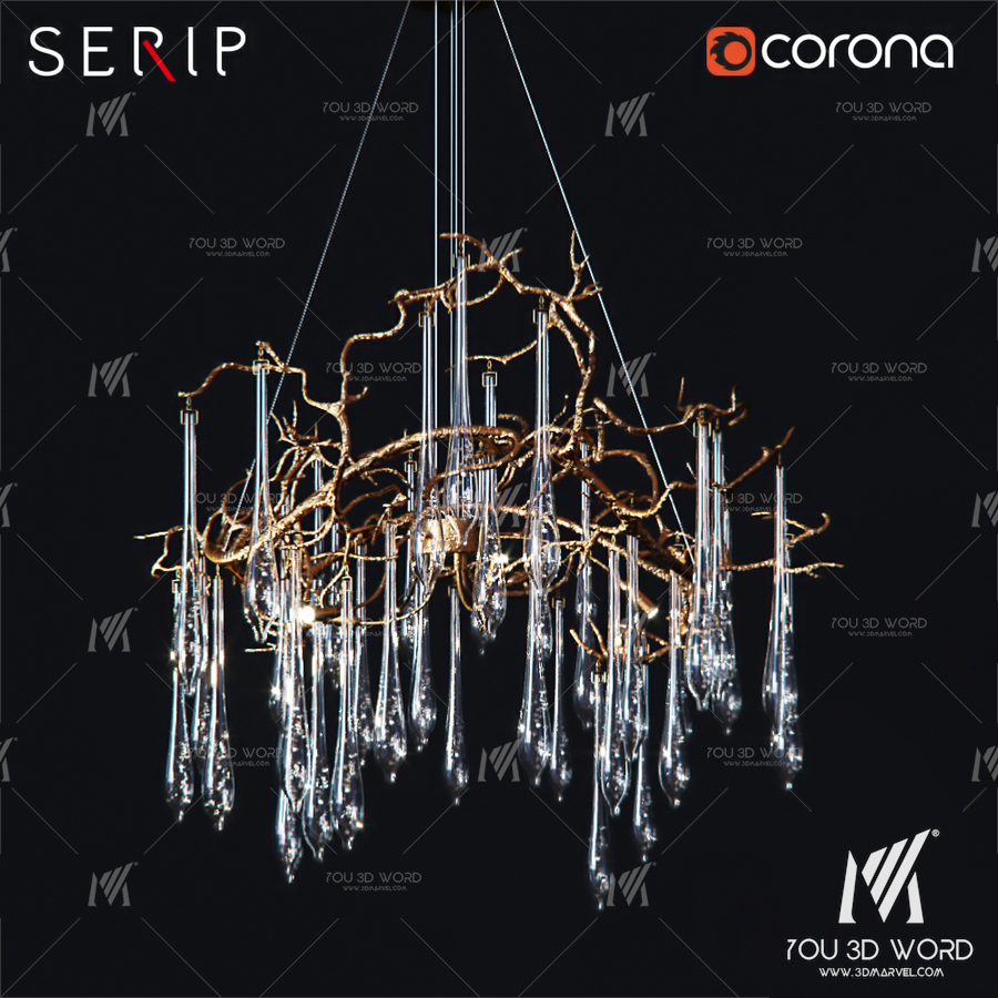 SERIP AQUA CT3258 / 8 CHANDELIER